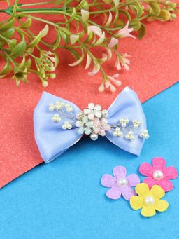 Asthetika Kids - Floral Charms Bow Hair Clip
