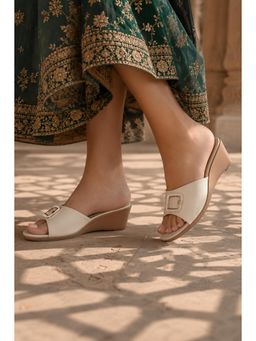 YASSIO - Womens Heel Slide Sandals with Diamante Buckle