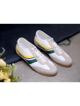 Ben Sherman - Men White Colourblocked Retro Sneakers