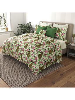 By ADAB - MSC Peacock Farm 400 TC Bed Sheet (Set of 3)
