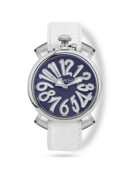 GaGa MILANO - Mop Round Dial With A Fuxia Tejus Leather Strap Watch For Women-5000MN01S0LTWH0 (M)