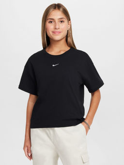 Nike - Black Sportswear Essential Unisex Kids T-shirt - FZ5559-010