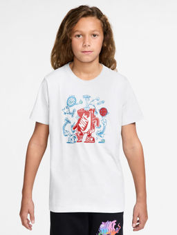Nike - White Sportswear Unisex Kids T-shirt - IO1995-100