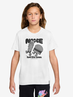 Nike - White Sportswear Unisex Kids T-shirt - IO2000-100