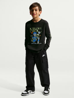 Nike - Black Sportswear Unisex Kids T-shirt - IO2196-010