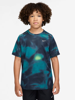 Nike - Blue Sportswear Miler Unisex Kids T-shirt - IO3390-477