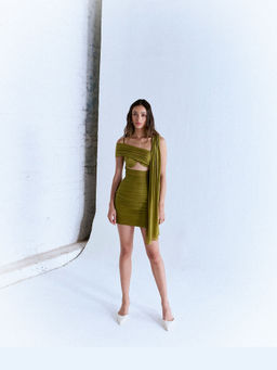 CECIL - Green Naomi Mini Dress