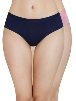 Amante - Solid Mid Rise Bikini Panty (Pack of 2) - Multi-Color