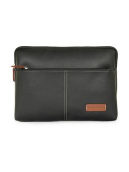 Giordano - Black Secure Slim Water-Resistant Vegan Leather 13-Inch Tablet & iPad Sleeve