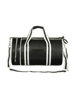 Nautica - Unisex 26L PU Vegan Leather Barrel Duffel Bag with Detachable Strap (M)