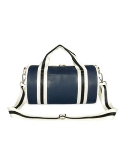 Nautica - Unisex 7L PU Mini Navy Barrel Duffel Bag with Detachable Strap (S)
