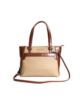 Nautica - Women's Brown 10L Tote Bag with Detachable Strap