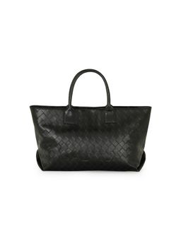 Nautica - Twin Grab Handles Women's Large Black PU Tote Bag