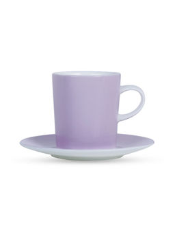 Monno - Snap Espresso Cup & Saucer Cassis for thinKitchen, 150 ml Set of 2