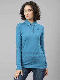 Beverly Hills Polo Club - Turquoise Trail Signs Long Sleeve Polo