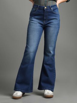 Flying Machine - Ultra Wide Flare Mid Rise Jeans
