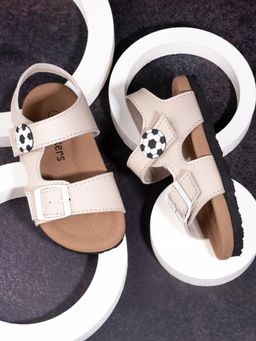 Briskers - Beige Unisex Round Toe Sandals