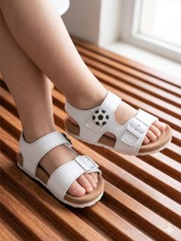 Briskers - White Unisex Round Toe Sandals