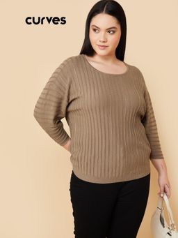 max - Women Brown Knit Top