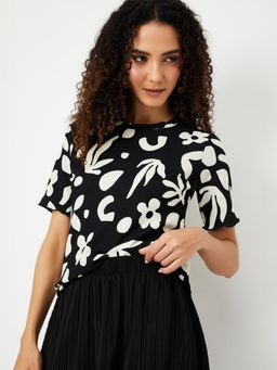 max - Women Black Printed Top