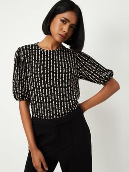 max - Women Black Printed Top