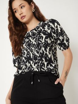 max - Women Black Printed Top