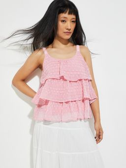 max - ALAYA F x URB_N Women Pink Layered Top