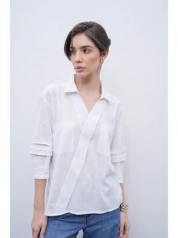 Jaey - White Daylight Linen Top