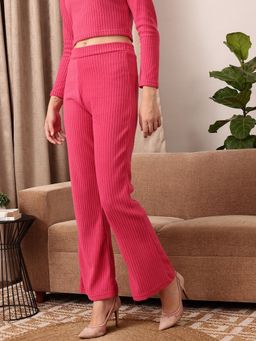 STREET 9 - Pink Drop Needle Trouser