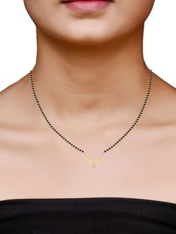 DISHIS - 14k BIS Hallmark Yellow Gold and Diamond Tanmaniya Pendant