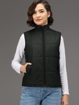 KOTTY - Black Nylon Solid Women Pufferjacket
