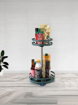 The Better Home - Revolving Dressing Rack Circular XYRD05 Dark Green