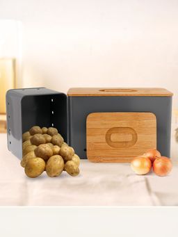 The Better Home - Veggie Storage Set of 2 KY002GY Grey