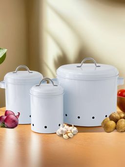 The Better Home - Veggie Storage Set of 3 KY003WT White