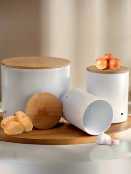 The Better Home - Veggie Storage Set of 3 KY001WT White