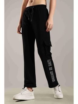 DOMIN8 - Women's Boxy Parachute Pant with Side Patch & Cargo Pocket, Adjustable Waistband