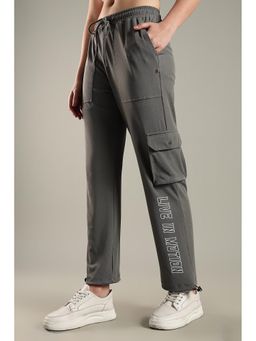 DOMIN8 - Women's Boxy Parachute Pant with Side Patch & Cargo Pocket, Adjustable Waistband