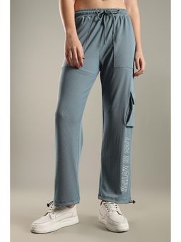 DOMIN8 - Women's Boxy Parachute Pant with Side Patch & Cargo Pocket, Adjustable Waistband