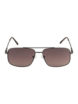 Opium Eyewear - Men Brown Square Sunglasses with UV Protection & Mirrored Lens (OP-1916-C03)