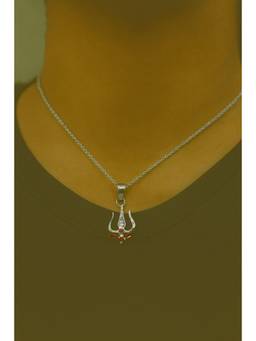 Miora - 925 Sterling Silver Trishul Pendant