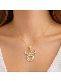 Miora - 925 Sterling Silver Sun Sign Zirconia Pendant
