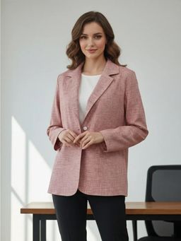Qurvii - Red Linen Blazer