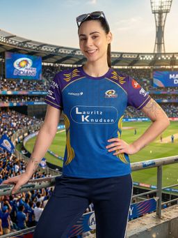 LEOTUDE - MI Women Blue Fans Special T-Shirt