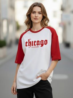 LEOTUDE - Women White Oversized Cotton T-Shirt