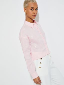 max - Women Pink Printed Shirt