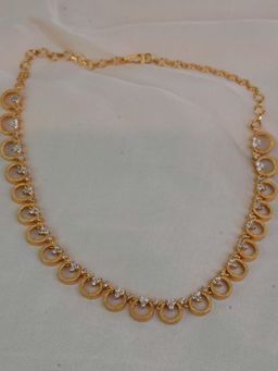 Label Ruby - Almond And Flower Gold Plated Necklace