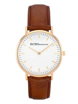 BCBGMAXAZRIA - GENERATION Quartz White Round Dial Women's Watch - GN51045001