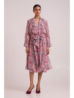 MADDER MUCH - Joanne - Tropical Buzz Trench Jacket Set