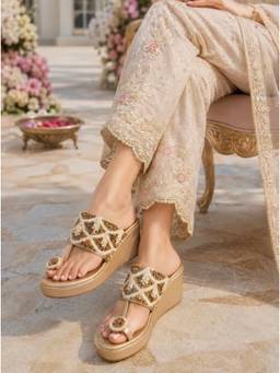 Toprico - Gold Laila Heels