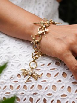 SOUL WORKS - Fly Away Dragonfly Charm Bracelet